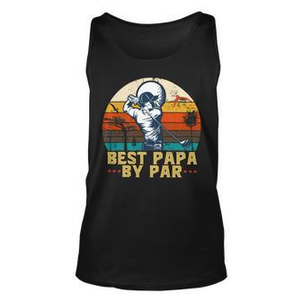 Father Grandpa Best Papa By Par Day 457 Family Dad Unisex Tank Top - Monsterry