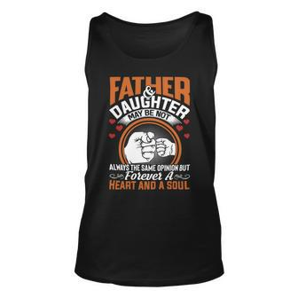 Father Grandpa Father And Daughter Heart And Soul Matching 175 Family Dad Unisex Tank Top - Monsterry