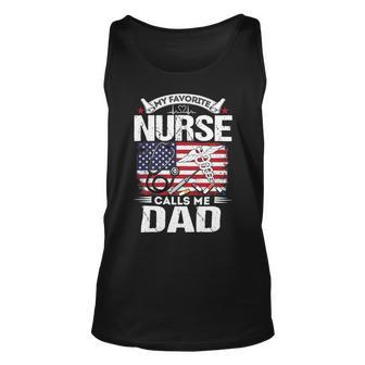 Father Grandpa My Favorite Nurse Calls Me Dad S Day 520 Family Dad Unisex Tank Top - Monsterry DE