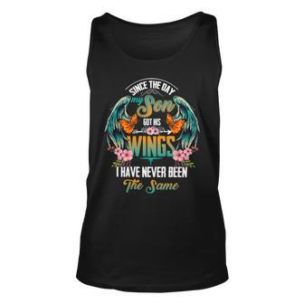 Father Grandpa Since The Day My Son Got His Wings I Have Never Been The Same 56 Family Dad Unisex Tank Top - Monsterry UK