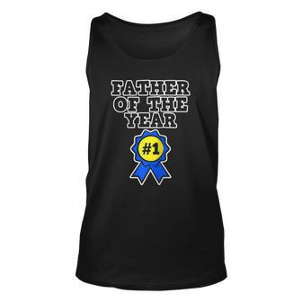Fathers Day For Dad Father Of The Year Raglan Baseball Tee Tank Top | Mazezy