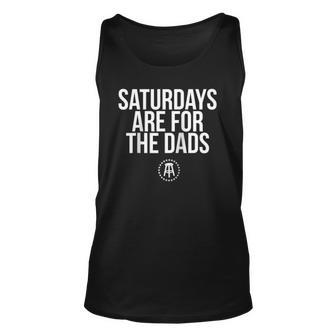 Fathers Day New Dad Saturdays Are For The Dads Raglan Baseball Tee Tank Top | Mazezy