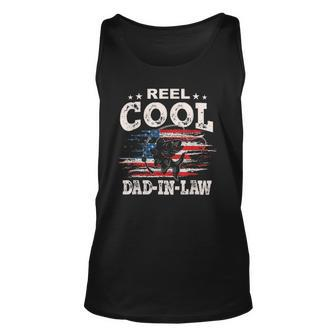 Mens For Fathers Day Tee Fishing Reel Cool Dad-In Law Tank Top | Mazezy