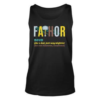 Fathor For Men Fathers Day Gift Viking Fathor Hero Unisex Tank Top - Seseable