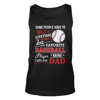 Favorite Baseball Player Calls Me Dad V3 Unisex Tank Top | Favorety DE