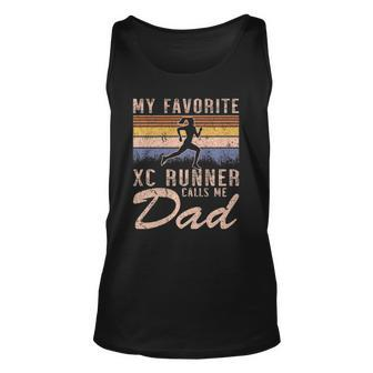 My Favorite Cross Country Runner Calls Me Dad Running Girl Tank Top | Mazezy