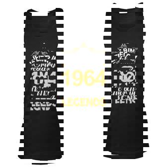 February 1964 Birthday Life Begins In February 1964 V2 Unisex Tank Top - Seseable