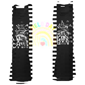 Field Day Fun Day Last Day Of School Teacher Rainbow Unisex Tank Top | Mazezy
