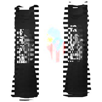Filipino And Puerto Rican Dna Mix Flag Heritage Gift Unisex Tank Top | Mazezy