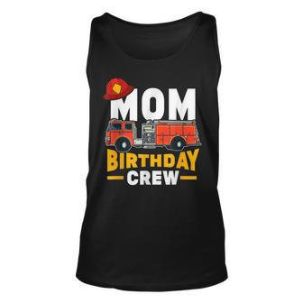 Firefighter Firetruck Mom Birthday Crew For Women Men Kids Unisex Tank Top - Seseable