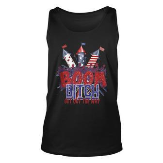 Fireworks 4Th Of July Boom Bitch Get Out The Way V2 Unisex Tank Top - Seseable