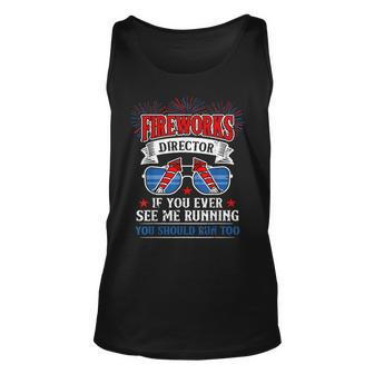Fireworks Director Funny 4Th Of July Patriotic Unisex Tank Top - Seseable