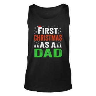 First Christmas As A Dad New Dad 1St Christmas Newborn Daddy Tank Top | Mazezy