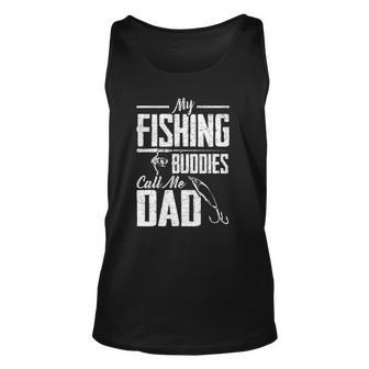 Fishermen Dad Fathers Day Funny Fishing Buddies Fishing Unisex Tank Top | Mazezy