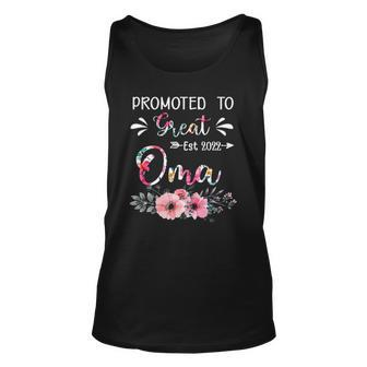 Floral Promoted To Great Oma 2022 Mothers Day Gifts Unisex Tank Top | Mazezy