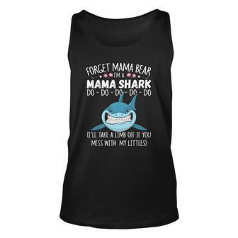 Forget Mama Bear Funny Im A Mama Shark Novelty Gift Unisex Tank Top | Mazezy