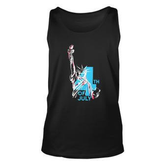 Fourth Of July Statue Of Liberty Unisex Tank Top | Mazezy