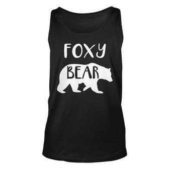 Foxy Grandma Gift Foxy Bear Unisex Tank Top - Seseable