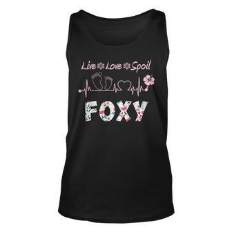 Foxy Grandma Gift Foxy Live Love Spoil Unisex Tank Top - Seseable