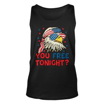 You Free Tonight Bald Eagle Mullet American Flag 4Th Of July Tank Top | Mazezy