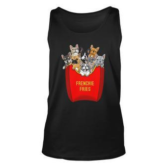 Frenchie Fries French Bulldog Lover Dog Mom Bulldog Owner Unisex Tank Top | Mazezy