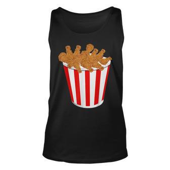 Fried Chicken Bucket Funny Fast Food Halloween Costume Unisex Tank Top | Seseable FR