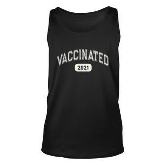 Fully VACCINATED 2021 Pro Science I Got Vaccine Shot Red Unisex Tank Top - Monsterry