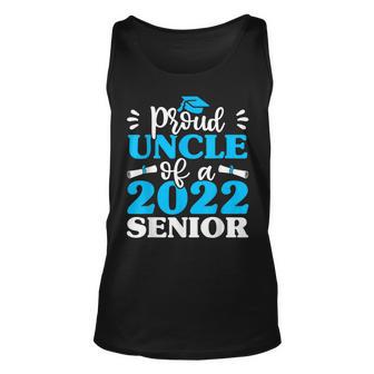 Fun Graduating Proud Uncle Of 2022 Senior Graduation Unisex Tank Top - Thegiftio UK