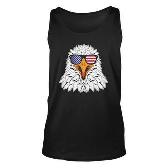 Funny 4Th Of July Eagle Patriotic American Flag Cute Eagle Unisex Tank Top | Mazezy