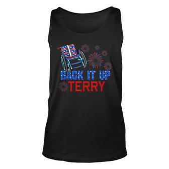 Funny 4Th Of July Firework Back Up Terry Put It In Reverse Unisex Tank Top - Seseable