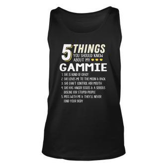 Funny 5 Things Grandma Gammie Gift Idea Unisex Tank Top | Mazezy