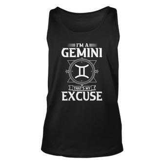 Funny Astrology May June Birthday Gifts Gemini Zodiac Sign Unisex Tank Top | Mazezy