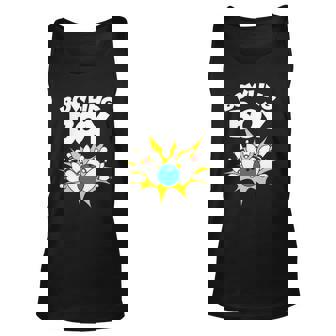 Funny Bowling Gift For Kids Cool Bowler Boys Birthday Party Unisex Tank Top