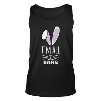 Funny Cute Pastel Purple Bunny Im All Ears Rabbit Happy Easter Day Gift For Girls Women Mom Mommy Family Birthday Holiday Christmas Unisex Tank Top | Favorety AU