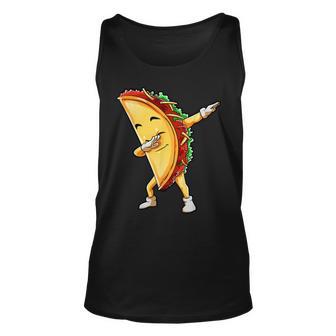 Funny Dabbing Taco Cinco De May Mexican Food Unisex Tank Top | Favorety AU