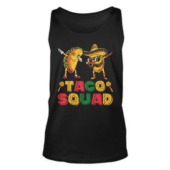 Funny Dabbing Taco Cinco De May Mexican Food V3 Unisex Tank Top | Favorety AU