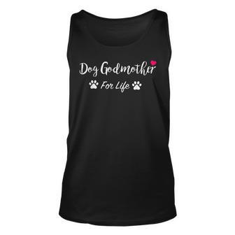 Funny Dog Owner Dog Godmother For Life Unisex Tank Top | Seseable CA