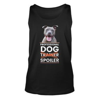 Funny Dog Trainer Pitbull Mom Dad Unisex Tank Top - Thegiftio UK