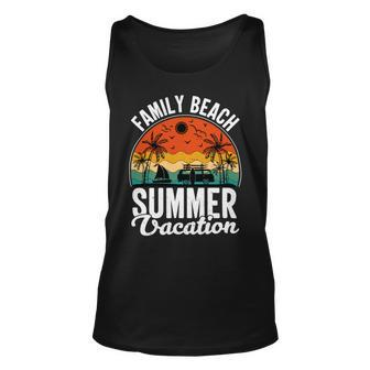 Funny Enjoy The Summer Family Beach Summer Vacation Unisex Tank Top - Monsterry