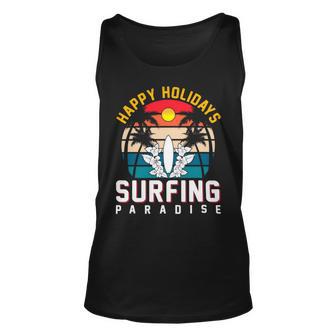 Funny Enjoy The Summer Holiday Summer Surfing Paradise Unisex Tank Top | Favorety