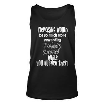 Funny Exercise Weight Loss Funny Gym Unisex Tank Top - Thegiftio UK