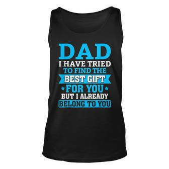 Funny Fathers Day Dad From Daughter Son Wife For Daddy V2 Unisex Tank Top - Seseable