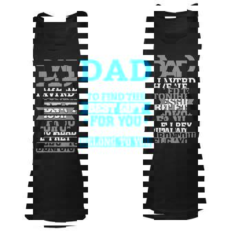 Funny Fathers Day Dad From Daughter Son Wife For Daddy V2 Unisex Tank Top - Seseable