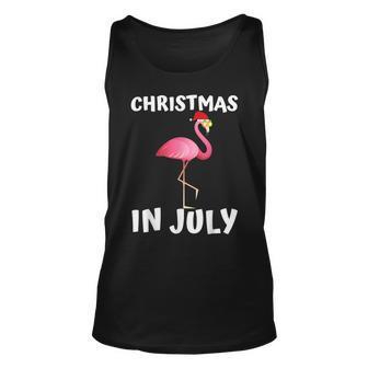 Funny Flamingo Christmas In July For Women Men Kids Unisex Tank Top - Seseable