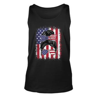 Funny Fourth Of July Patriotic American Flag 4Th Of July Unisex Tank Top - Seseable