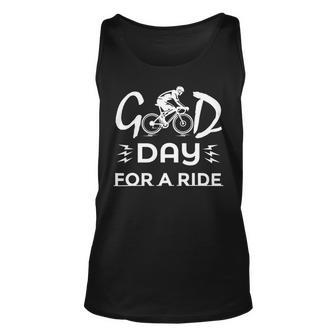 Funny Good Day For A Ride Funny Bicycle I Ride Fun Hobby Race Quote Unisex Tank Top | Favorety DE