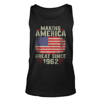 Funny Making America Great Since 1962 Design 60Th Birthday Unisex Tank Top - Seseable