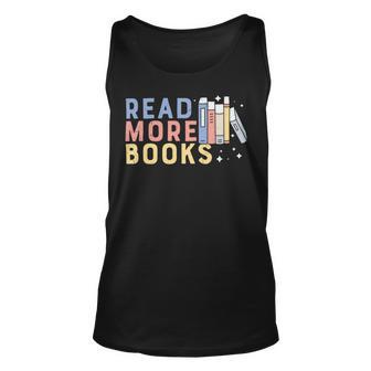 Funny Read More Books Gift Unisex Tank Top | Favorety DE