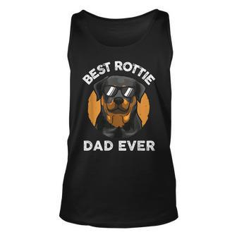 Funny Rottweiler Dad Design For Men Grandpa Rottie Dad Quote Unisex Tank Top - Thegiftio UK