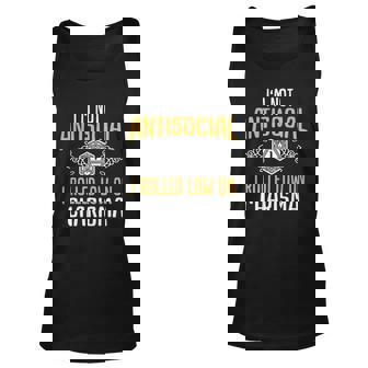 Funny Rpg Rolled Low Charisma Unisex Tank Top | Mazezy